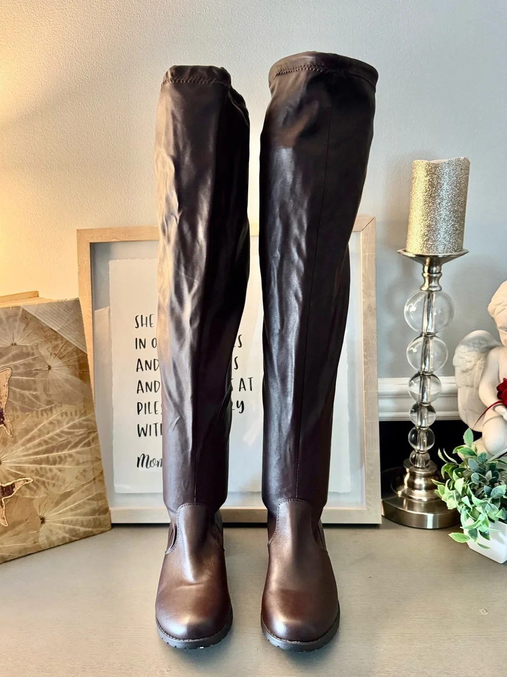 Forever Brown Over-the-Knee Riding Boots Size 8.5 NWT